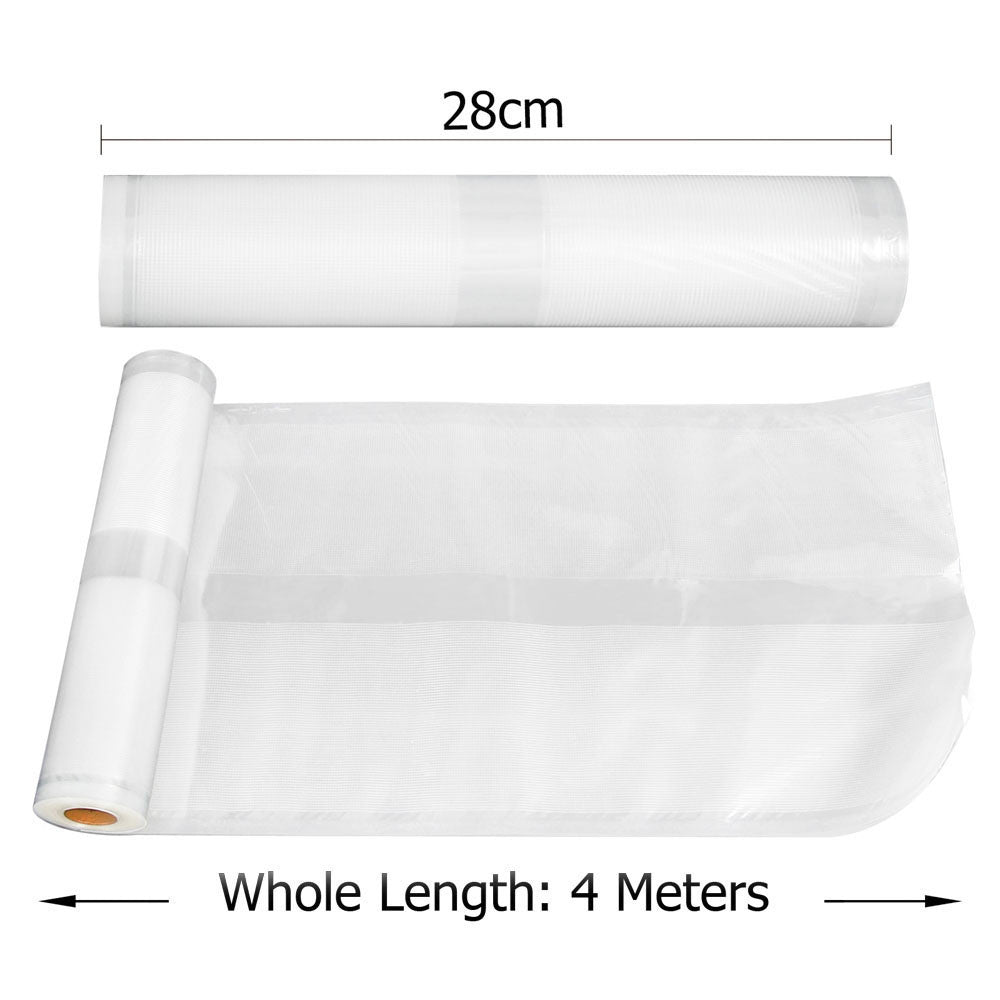 2x Vacuum Food Sealer Storage Rolls 22cm 28 cm