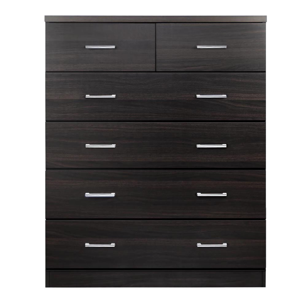 Tallboy 6 Drawers Storage Cabinet Walnut