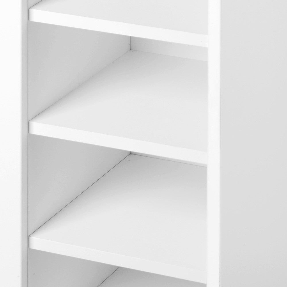 2 Doors Shoe Cabinet Storage Cupboard White