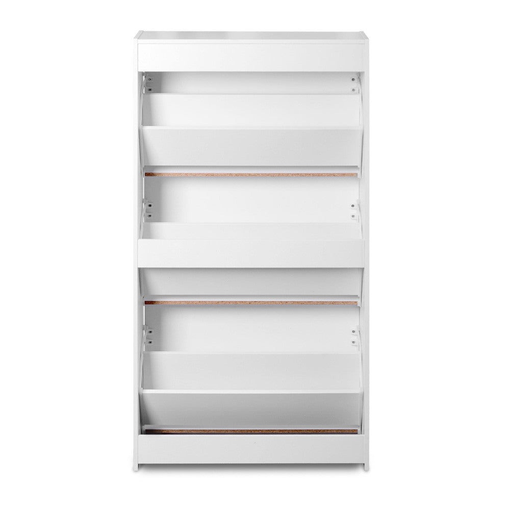 3 Drawers Chest Shoe Cabinet Storage Organizer White
