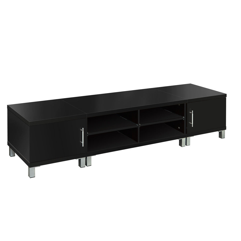 TV Stand Entertainment Unit Lowline Cabinet Drawer Black 