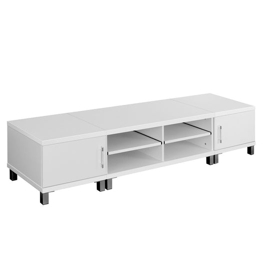 TV Stand Entertainment Unit Lowline Cabinet Drawer White