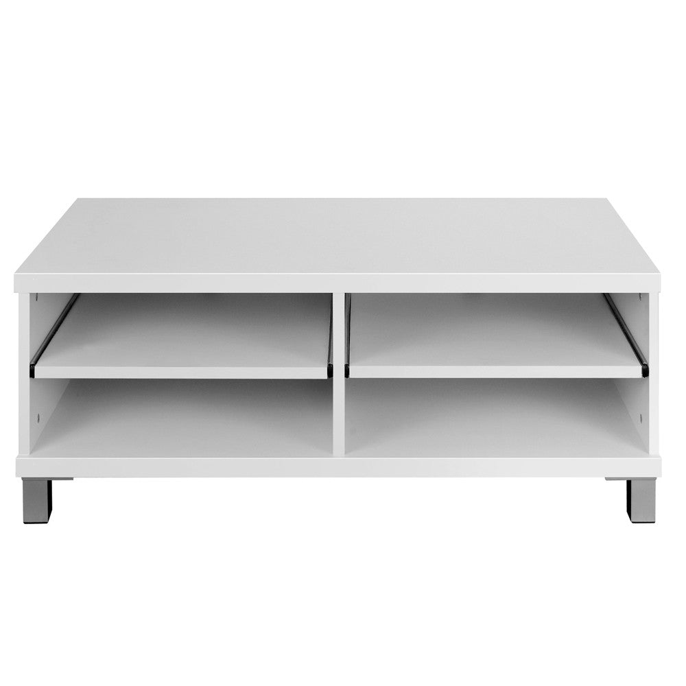 TV Stand Entertainment Unit Lowline Cabinet Drawer White