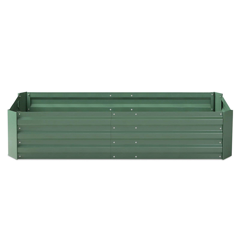 Galvanised Raised Garden Bed - 150 x 90 x 30cm - Green