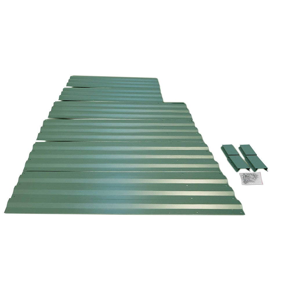 Galvanised Raised Garden Bed - 150 x 90 x 30cm - Green