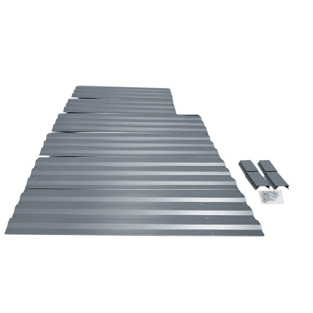 Galvanised Raised Garden Bed - 150 x 90 x 30cm - Grey