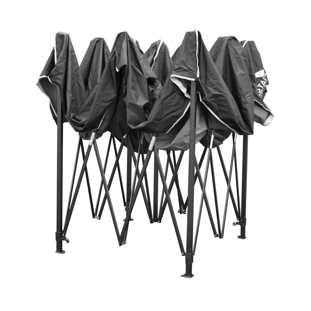 3m x 3m Pop-up Garden Outdoor Gazebo Black