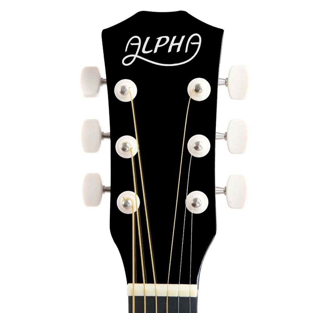 38 Inch Wooden Acoustic Guitar Black