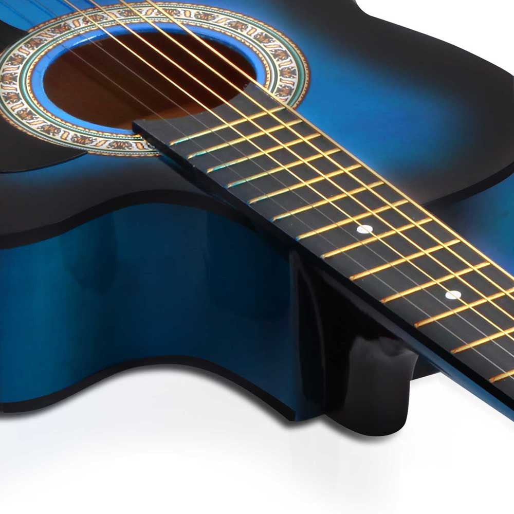 38 Inch Wooden Acoustic Guitar Blue