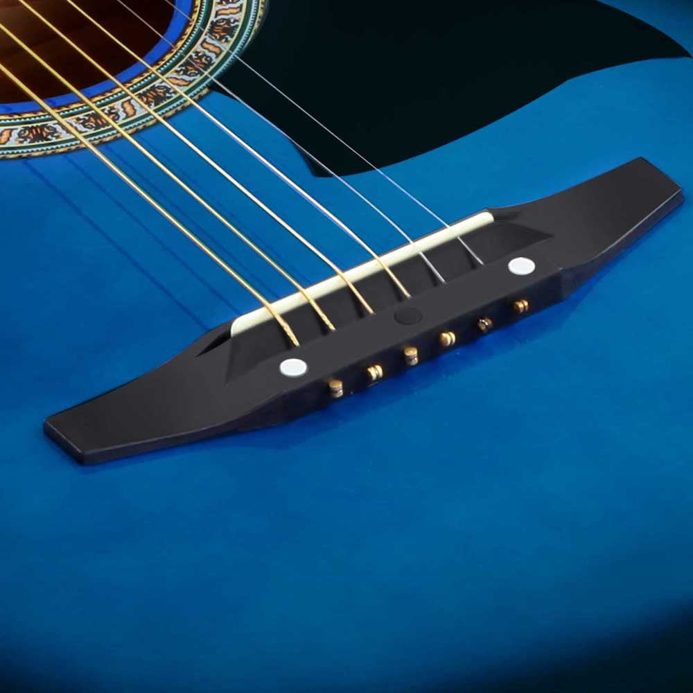 38 Inch Wooden Acoustic Guitar Blue