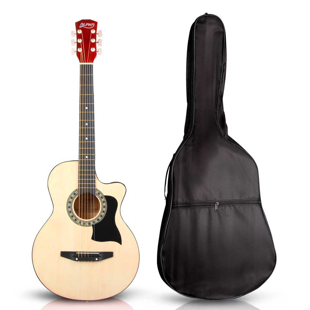 38 Inch Wooden Acoustic Guitar Natural