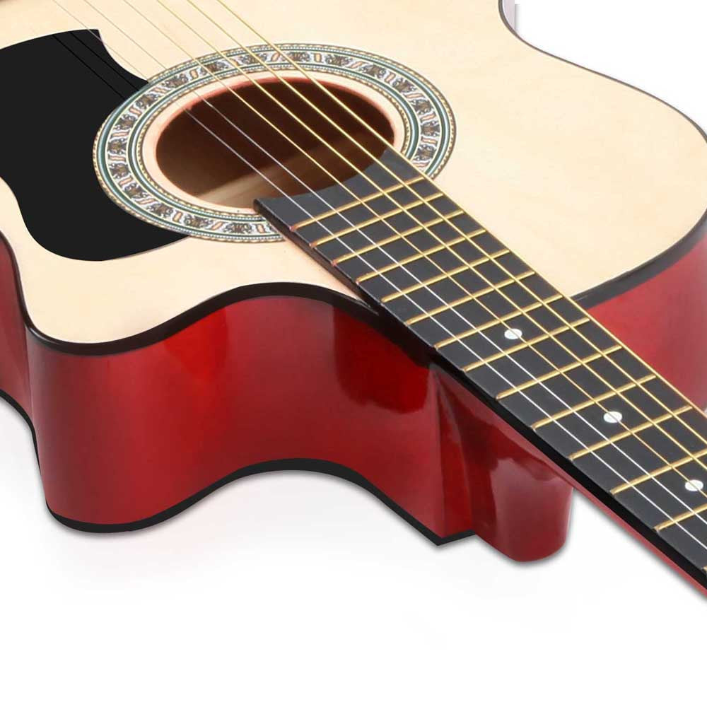 38 Inch Wooden Acoustic Guitar Natural