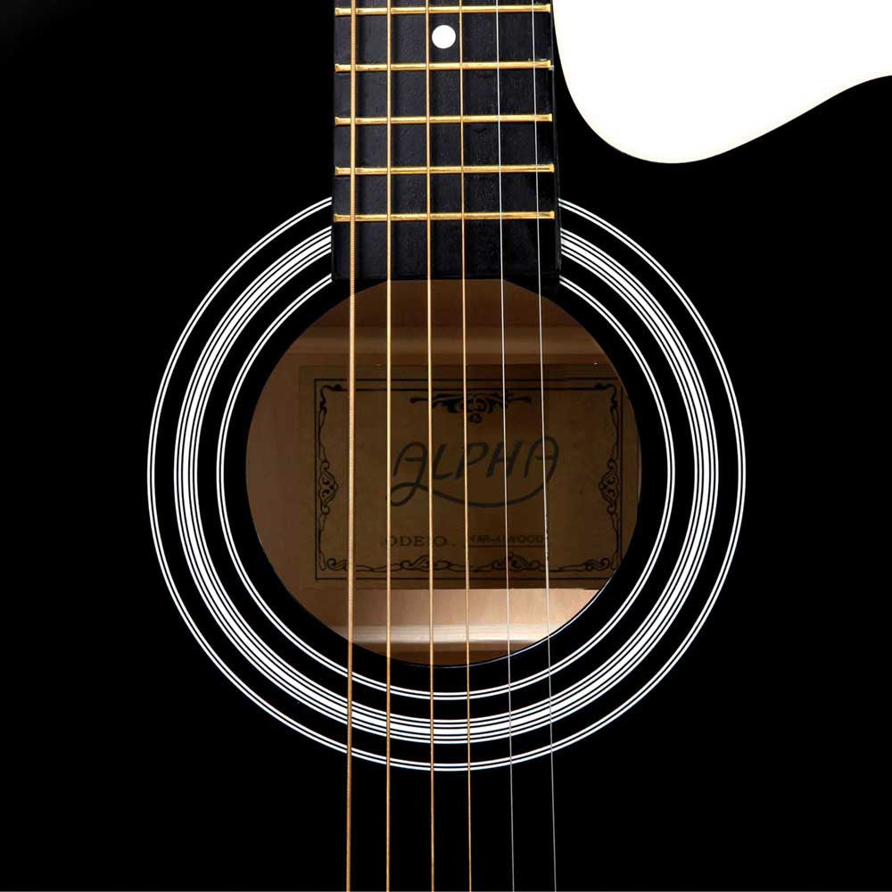 41" Steel-Stringed Acoustic Guitar Black