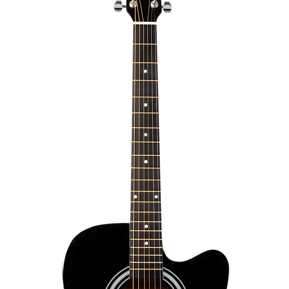 41" 5- Band EQ Electric Acoustic Guitar Full Size Black