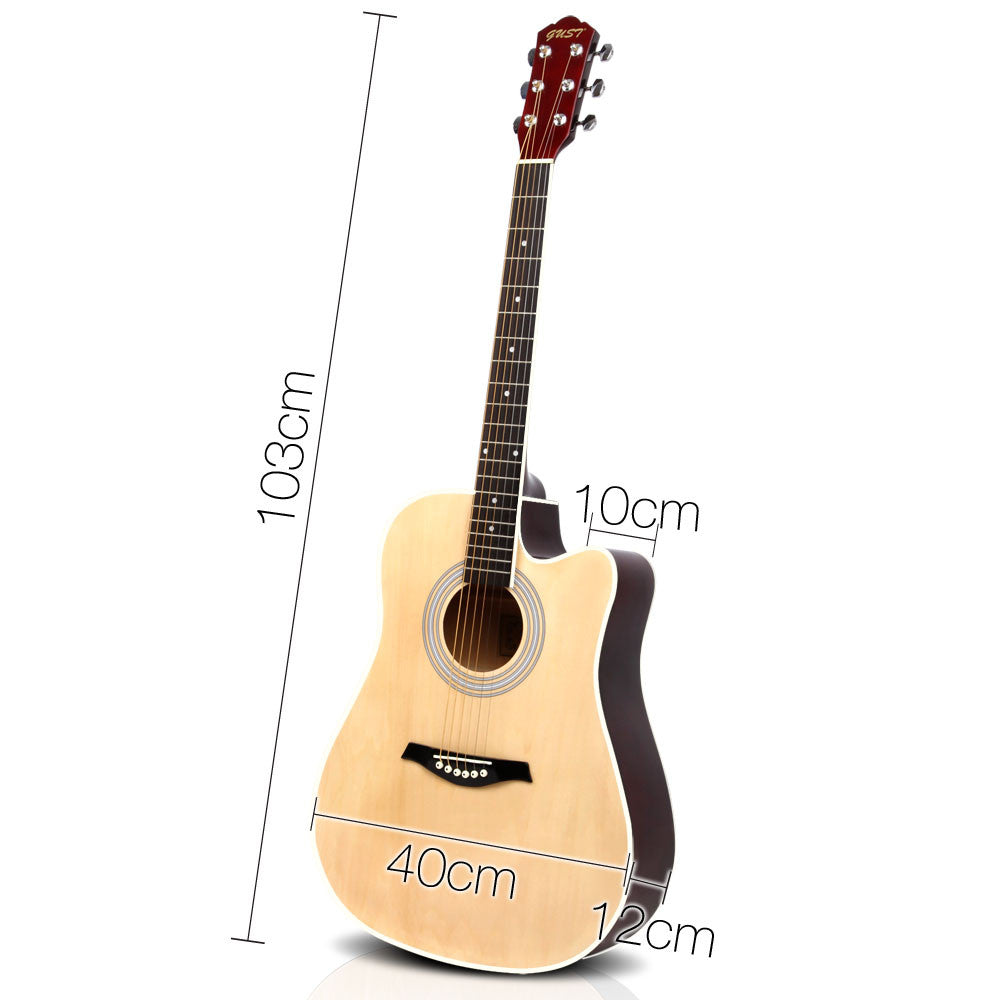 41" 5- Band EQ Electric Acoustic Guitar Full Size Natural