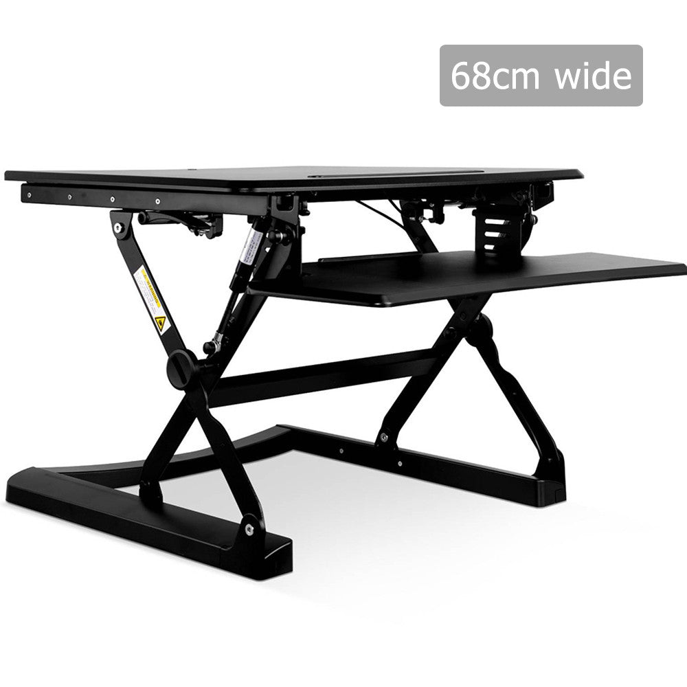 Height Adjustable Standing Desk 68CM - Black