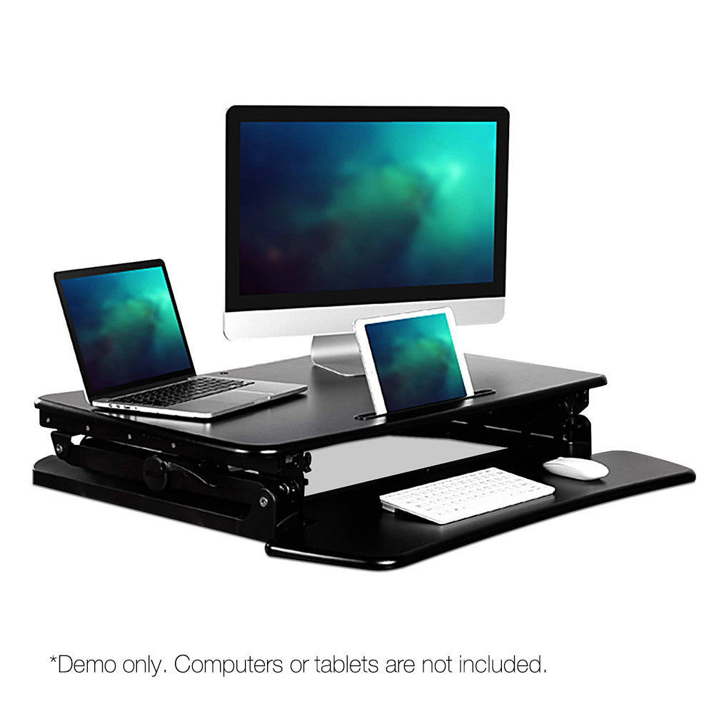 Height Adjustable Standing Desk 68CM - Black