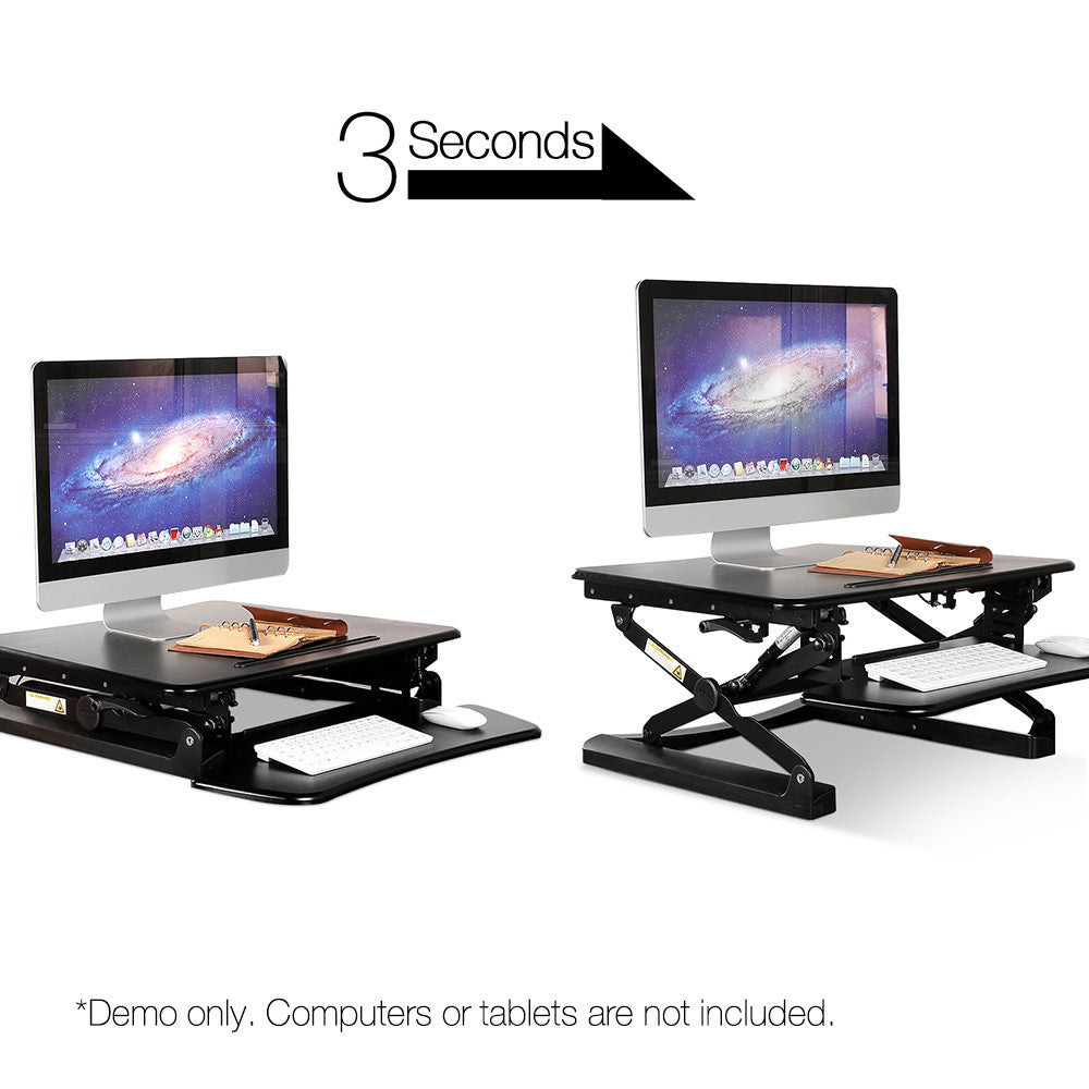 Height Adjustable Standing Desk 68CM - Black