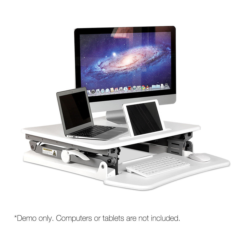 Height Adjustable Standing Desk 68CM - White