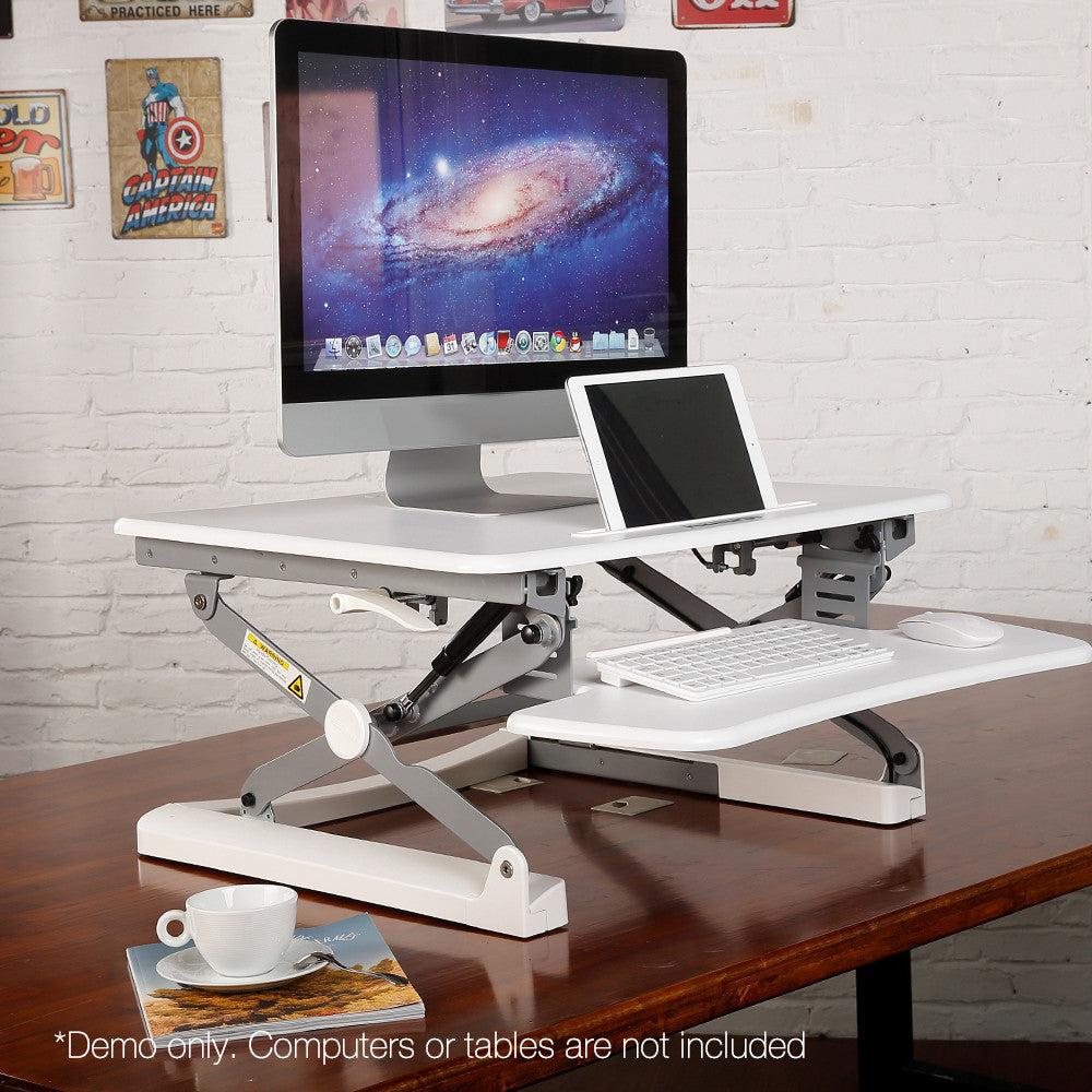 Height Adjustable Standing Desk 68CM - White