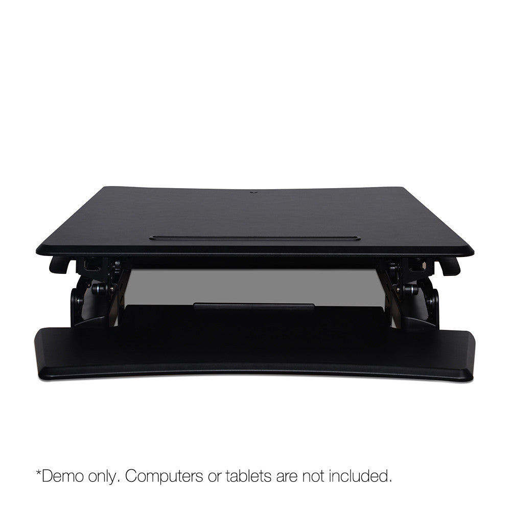 Height Adjustable Standing Desk 90CM - Black