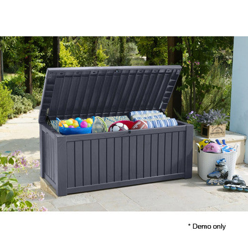 Keter Rockwood Storage Box Anthracite Grey