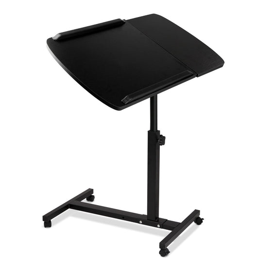 Rotating Mobile Laptop Adjustable Desk Black 