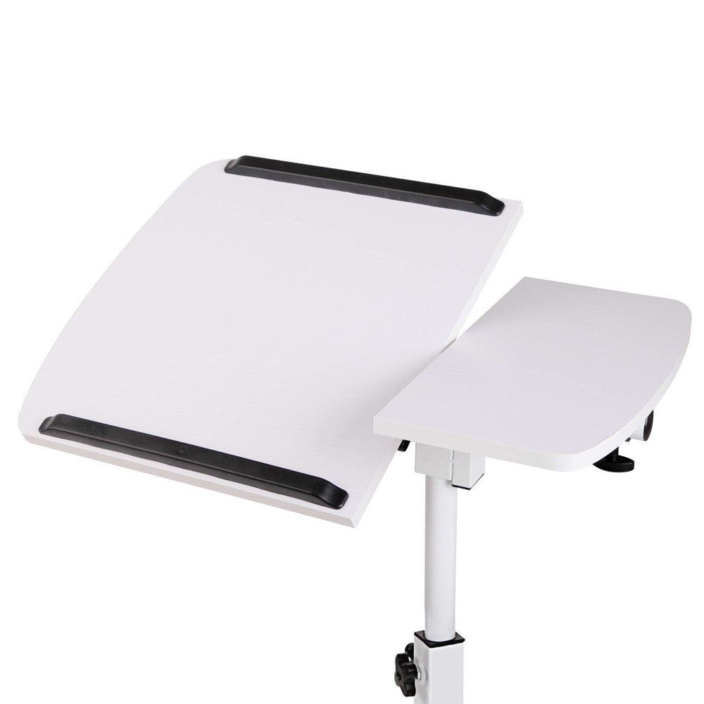 Rotating Mobile Laptop Adjustable Desk White