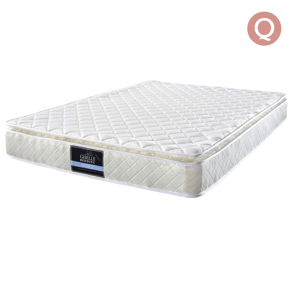 Pillow Top Pocket Spring Mattress 22cm Queen