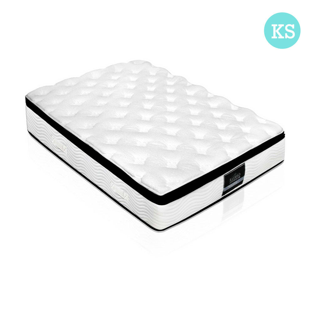 Latex Pillow Top Pocket Spring Mattress King Single