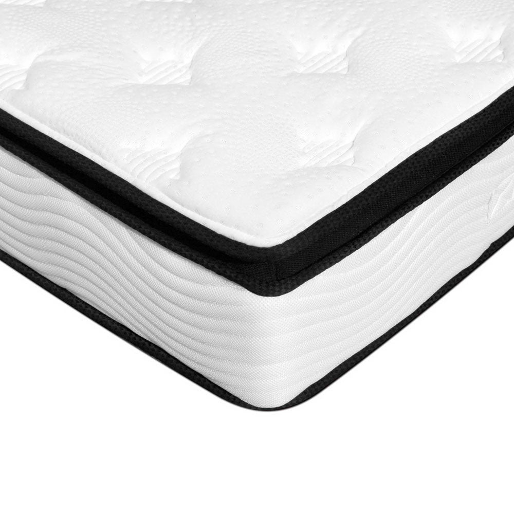 Latex Pillow Top Pocket Spring Mattress King Single