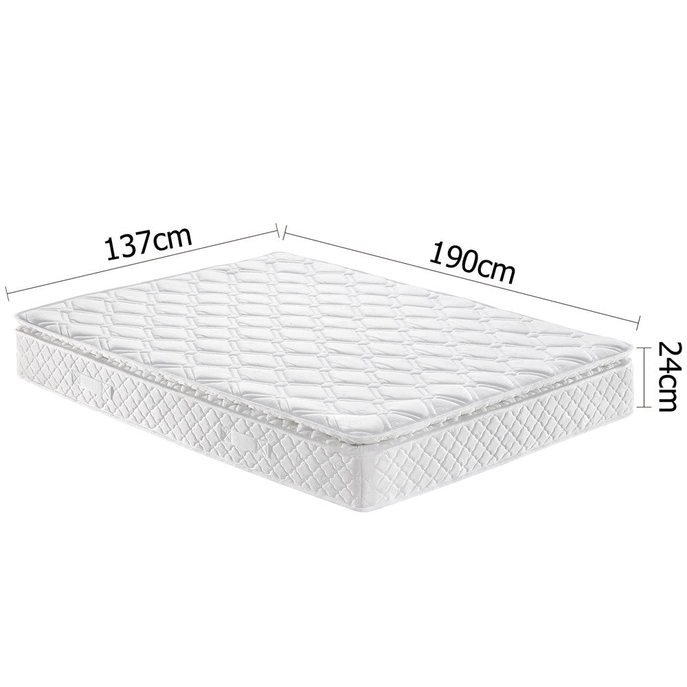 Pillow Top Pocket Spring Medium Firm Mattress Double