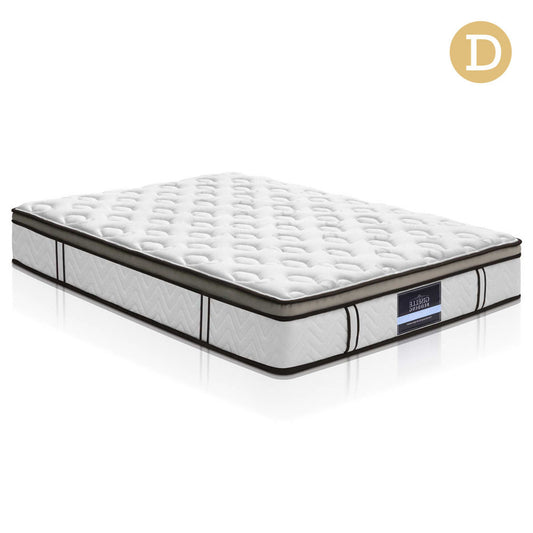 Latex Euro Top Pocket Spring Mattress Back Support Double