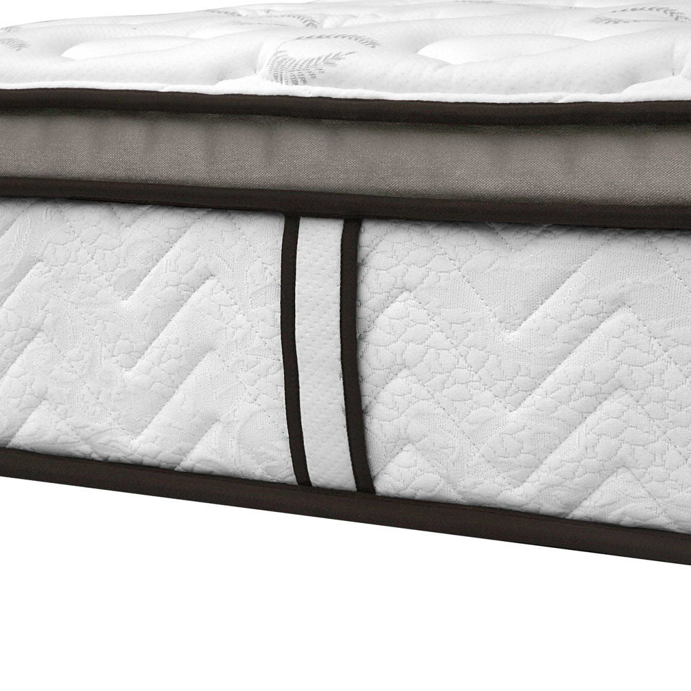 Latex Euro Top Pocket Spring Mattress Back Support Double