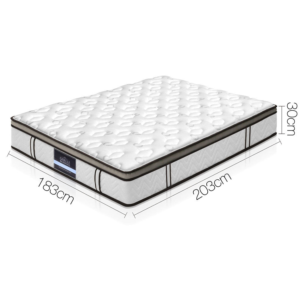 Latex Euro Top Pocket Spring Mattress Back Support King