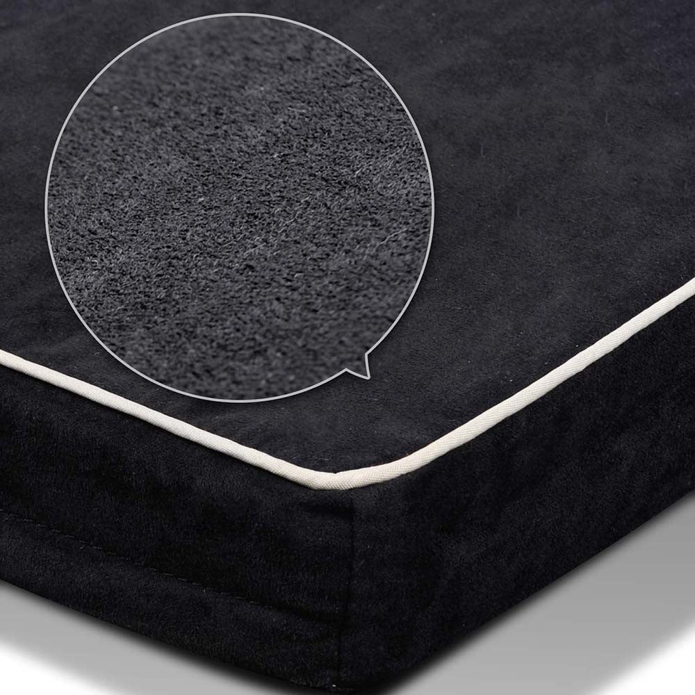 Pet Dog Anti Skid Sleep Memory Foam Mattress Bed Large Black