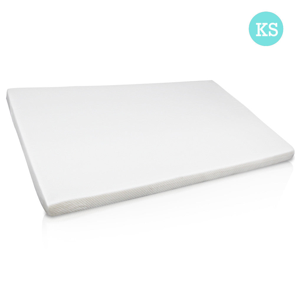 Visco Elastic Memory Foam Mattress Topper 7cm Kingle Single