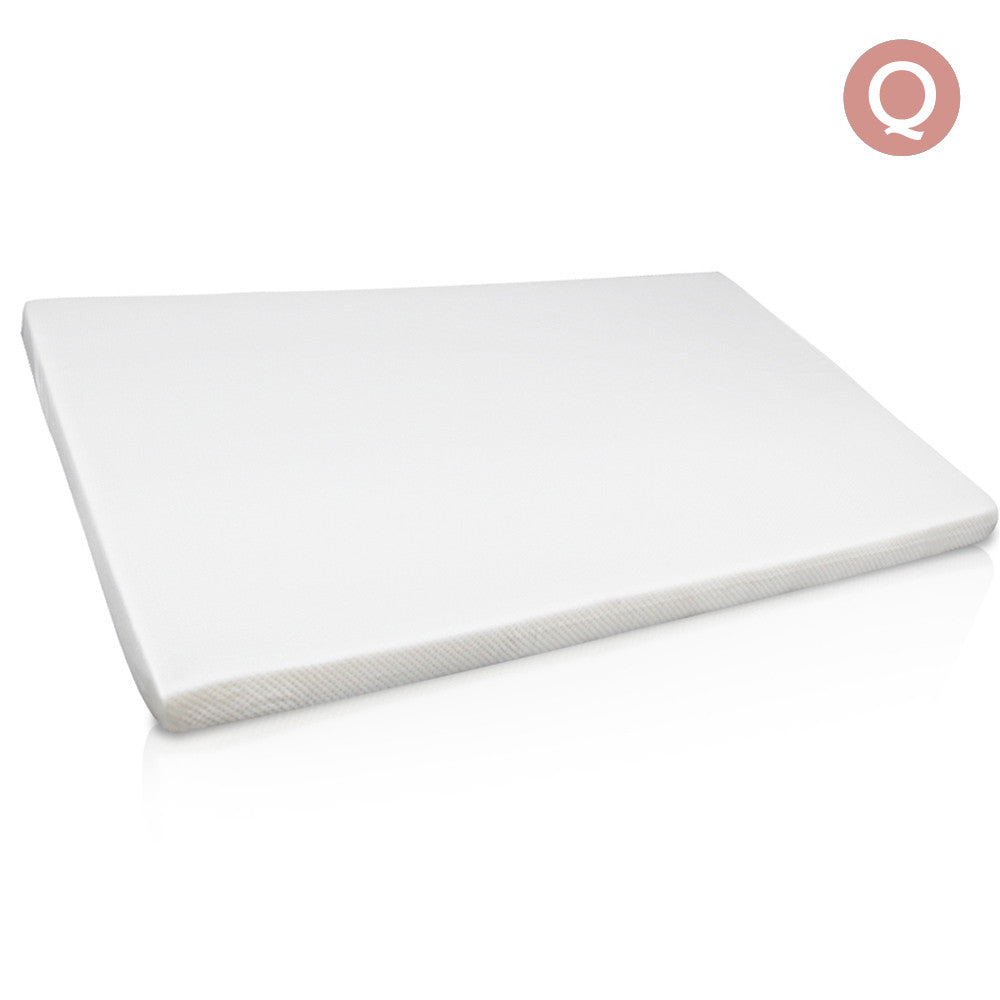 Visco Elastic Memory Foam Mattress Topper 7cm Queen