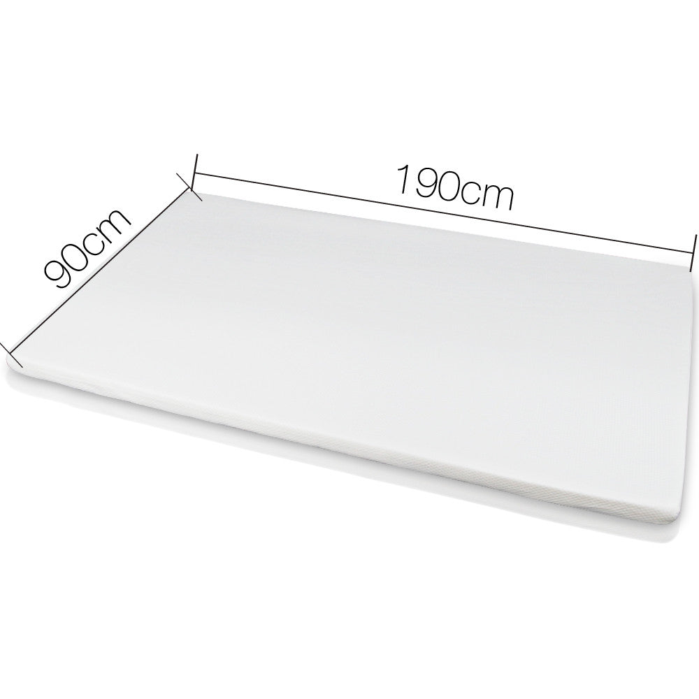 Visco Elastic Memory Foam Mattress Topper 7cm Single