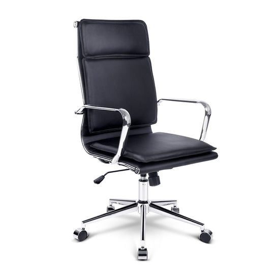 Executive PU Leather Office Computer Chair Black