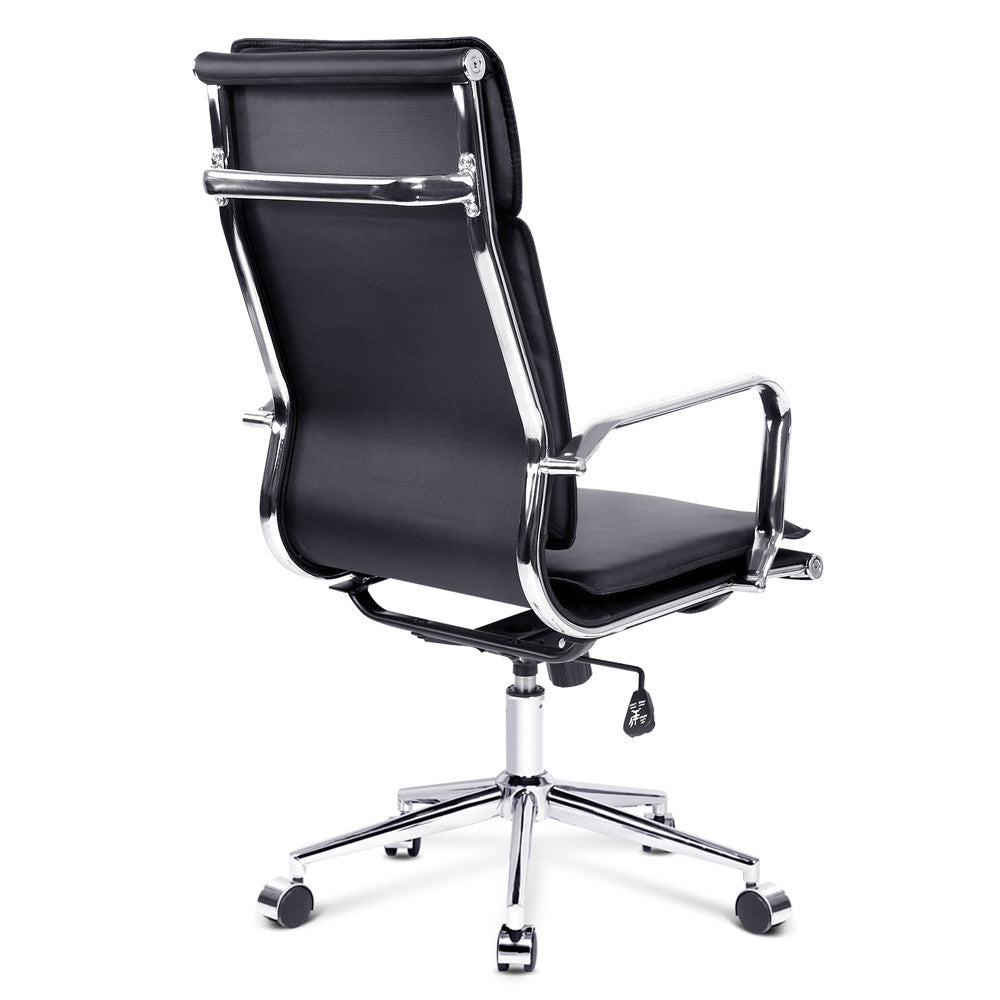 Executive PU Leather Office Computer Chair Black