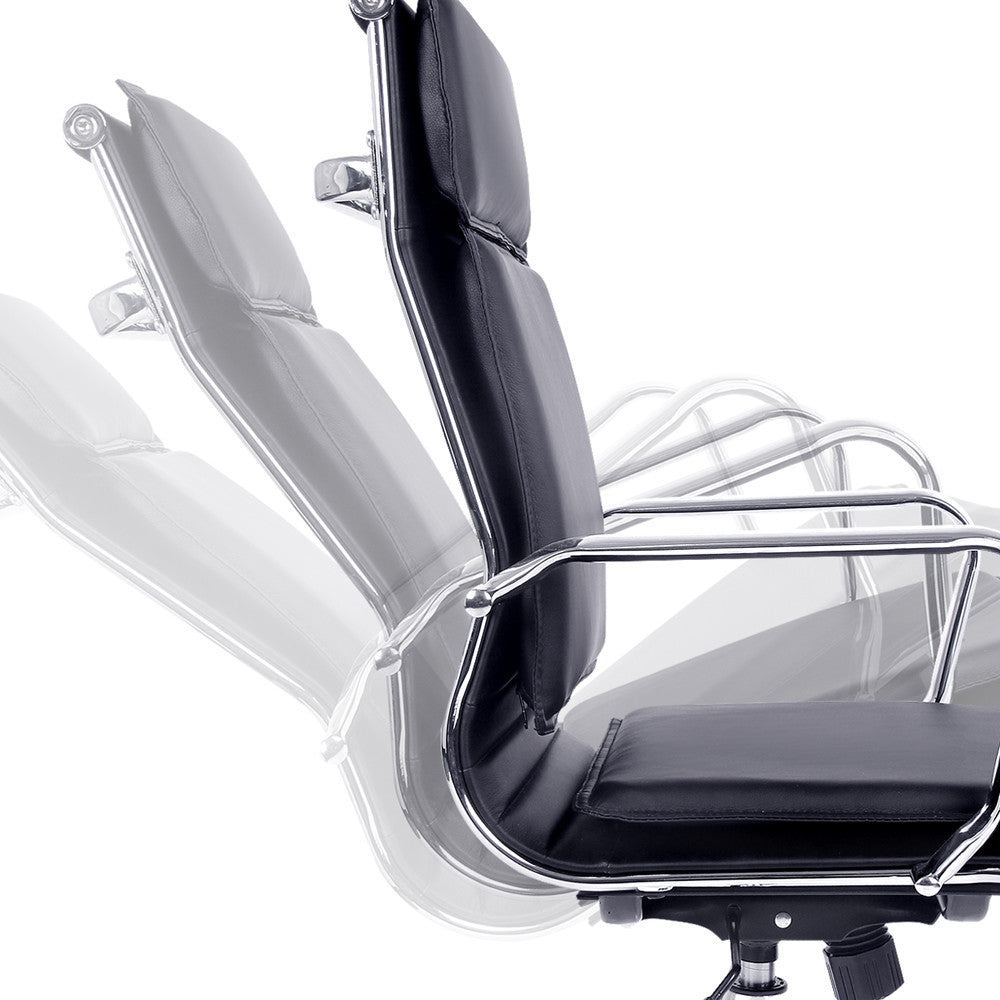 Executive PU Leather Office Computer Chair Black