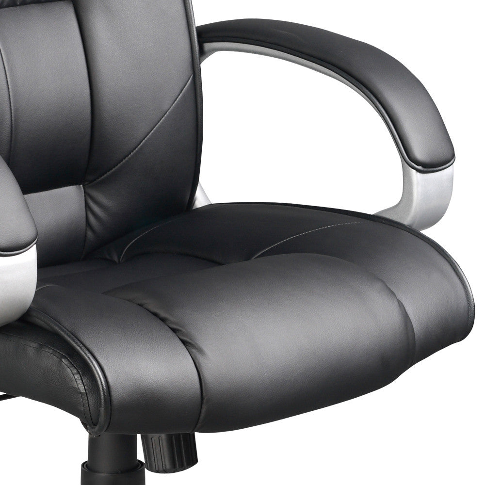 Executive PU Leather Office Computer Chair Black