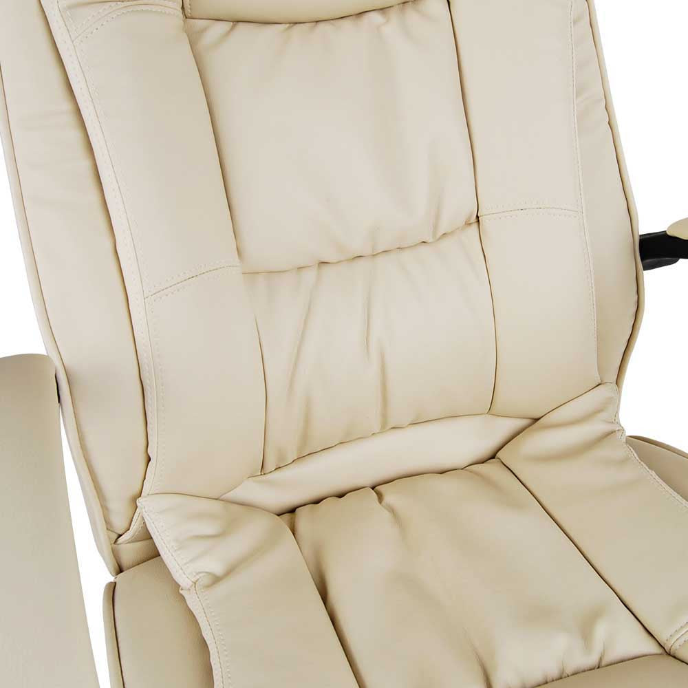 Executive PU Leather Office Computer Chair Beige