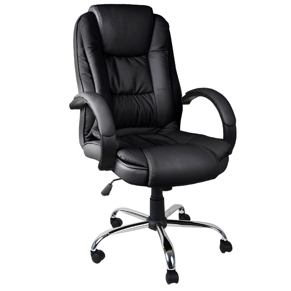 Executive PU Leather Office Computer Chair Black