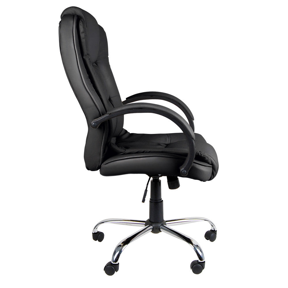 Executive PU Leather Office Computer Chair Black