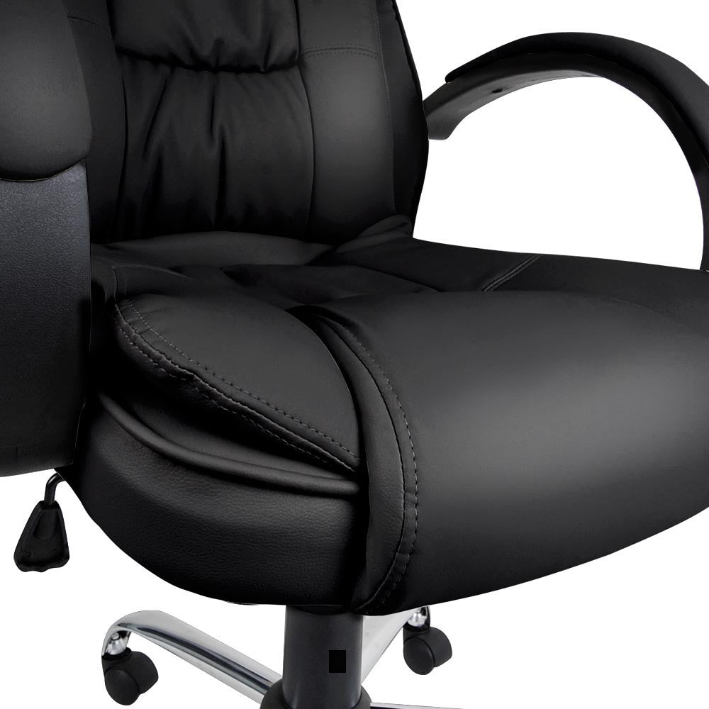 Executive PU Leather Office Computer Chair Black