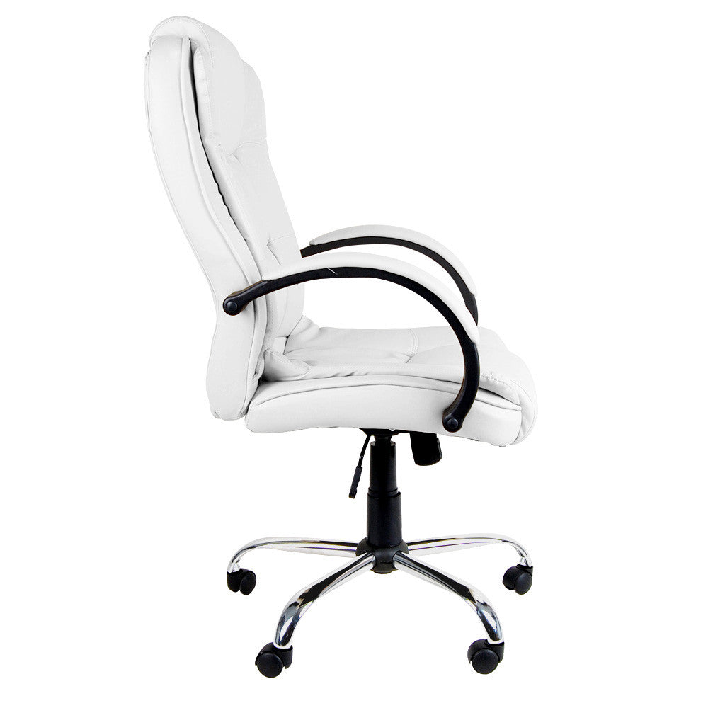 Executive PU Leather Office Computer Chair White