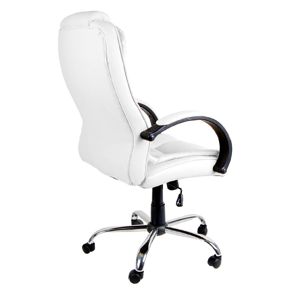 Executive PU Leather Office Computer Chair White