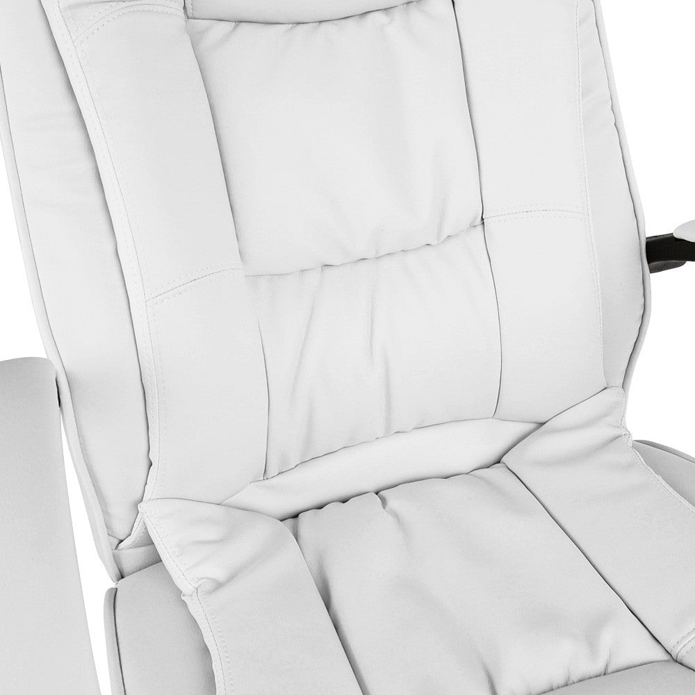 Executive PU Leather Office Computer Chair White